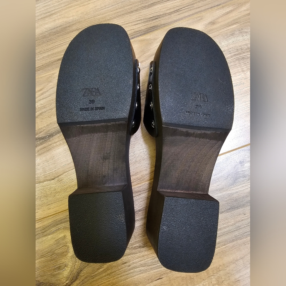 ZARA LEATHER SANDALS LIMITED EDITION, US 8 - Picture 7 of 12
